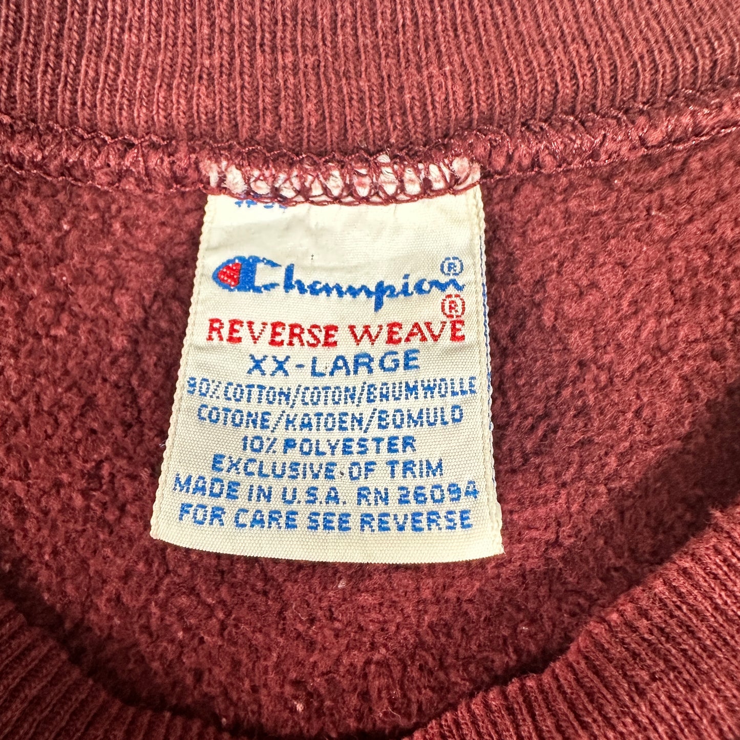 リバースウィーブ REVERSE WEAVE 90s アメリカ製 ウィスコンシン大学 スタウト校 チャンピオン