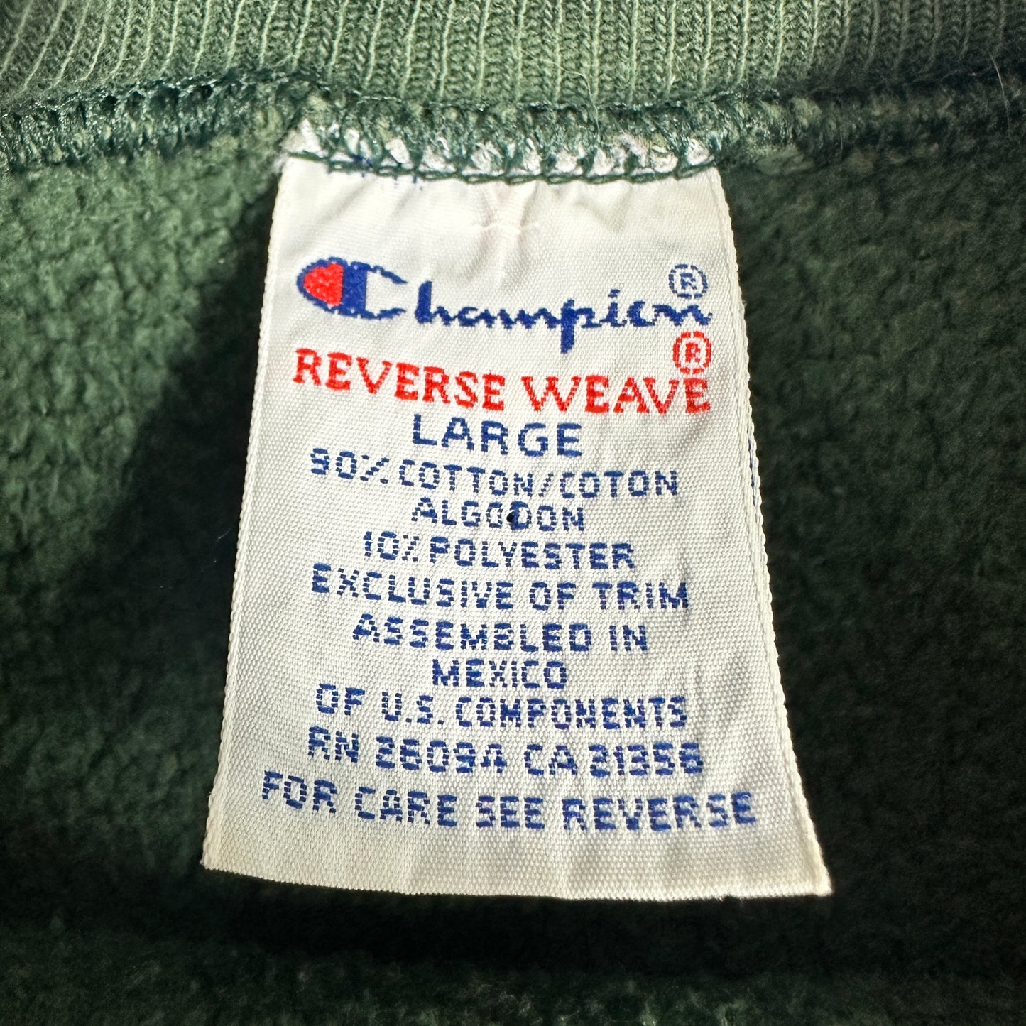 リバースウィーブ REVERSE WEAVE ノースウエスト ミズーリ 州立大学 4段 90s チャンピオン
