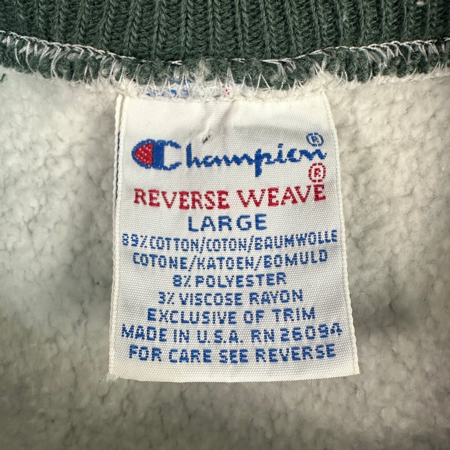 90s リバースウィーブ スクリプトロゴ リブライン RN26094 REVERSEWEAVE