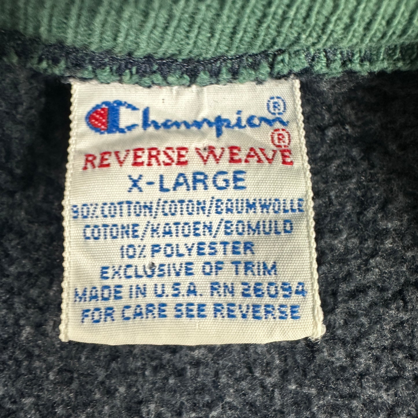 90s リバースウィーブ ダブルネック スクリプトロゴ RN26094 REVERSEWEAVE