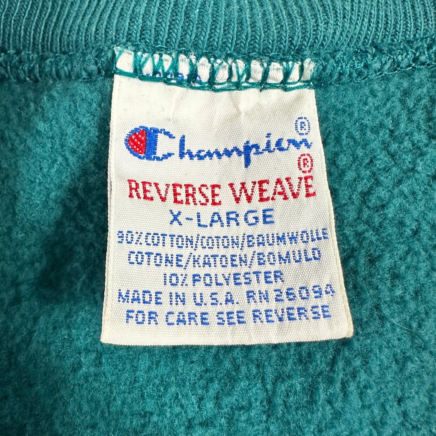 リバースウィーブ REVERSE WEAVE アメリカ製 チャンピオン 90s スクリプトロゴ ロゴドン