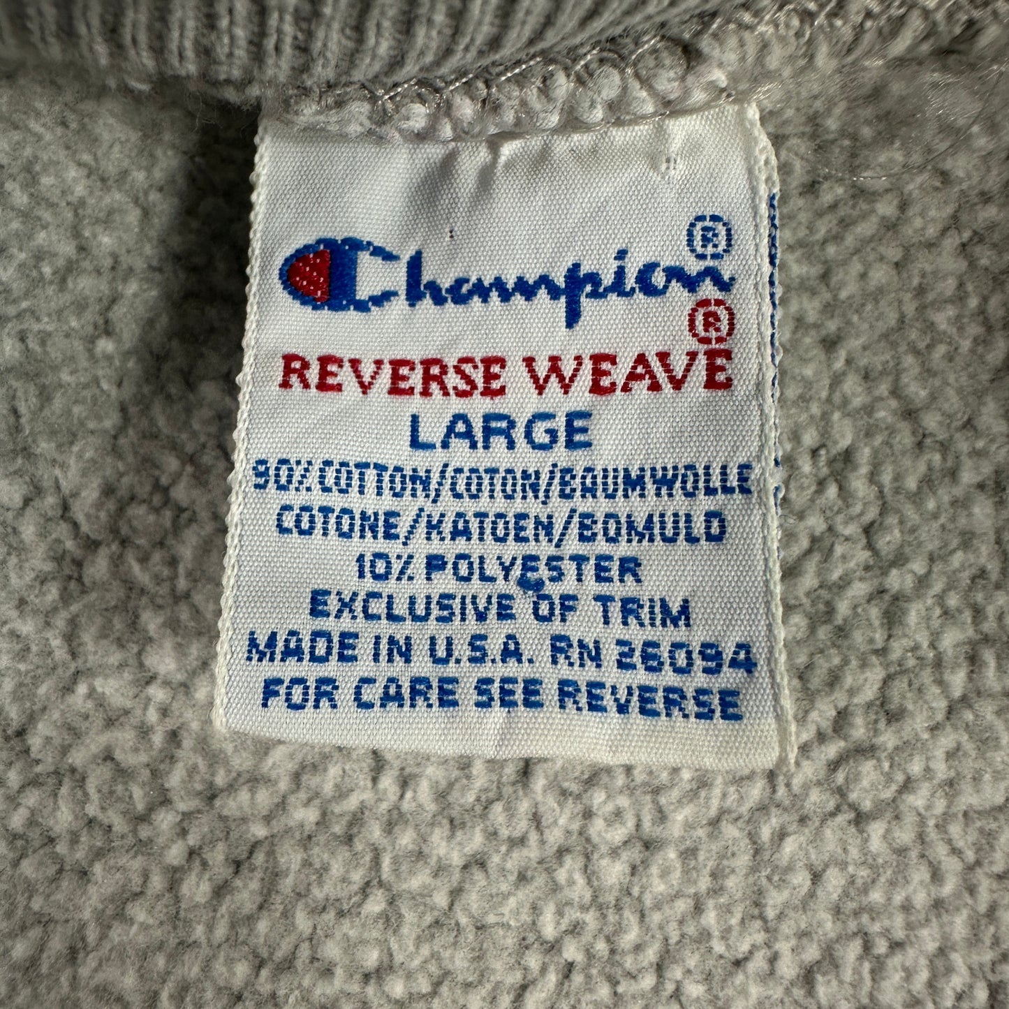 90s リバースウィーブ ワンポイント スクリプトロゴ RN26904 REVERSE WEAVE
