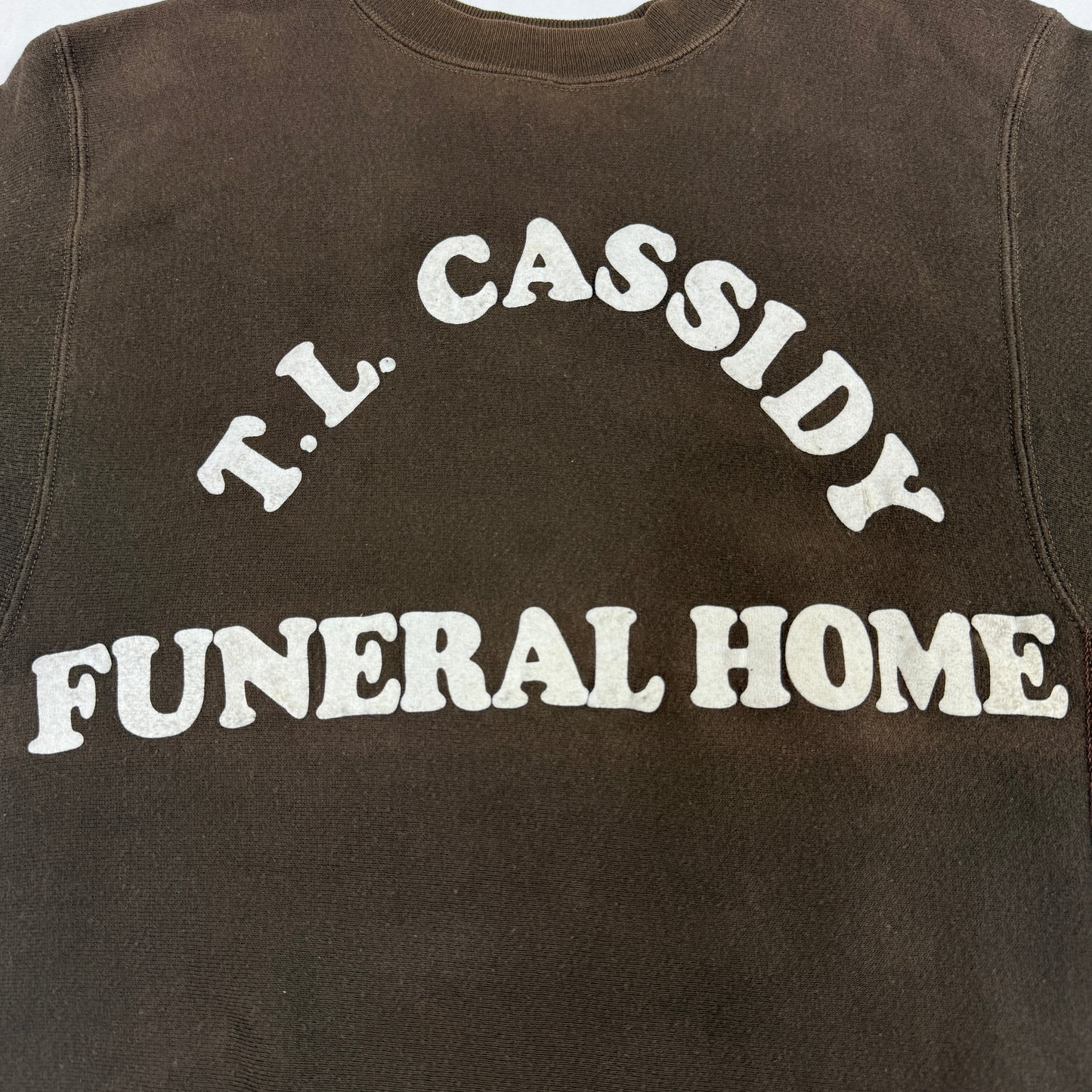 70s Champion Reverse Weave Style “T.L. CASSIDY FUNERAL HOME” Sweatshirt チャンピオン リバースウィーブ
