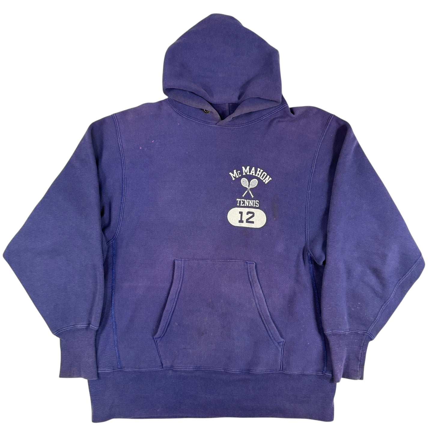 70s Champion Reverse Weave “McMAHON TENNIS 12”  リバースウィーブ フーディー USA製
