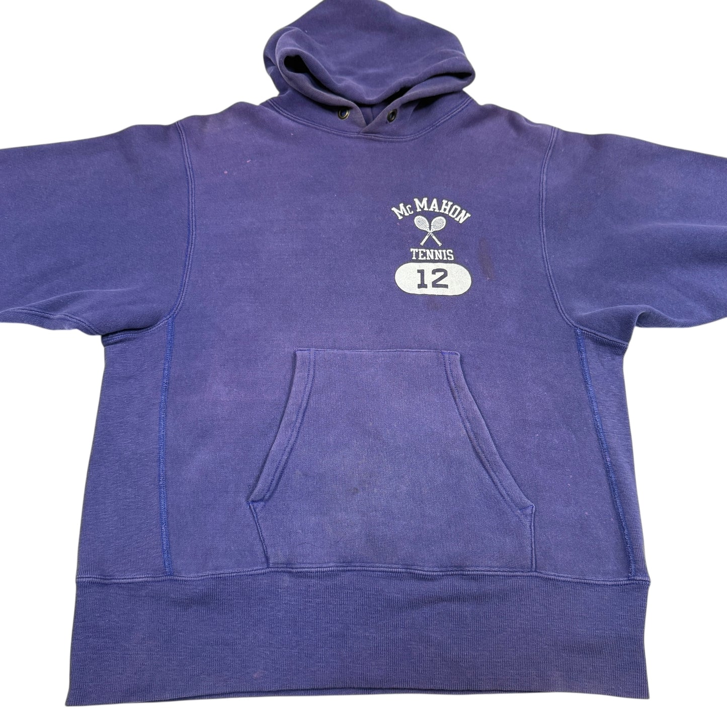 70s Champion Reverse Weave “McMAHON TENNIS 12”  リバースウィーブ フーディー USA製
