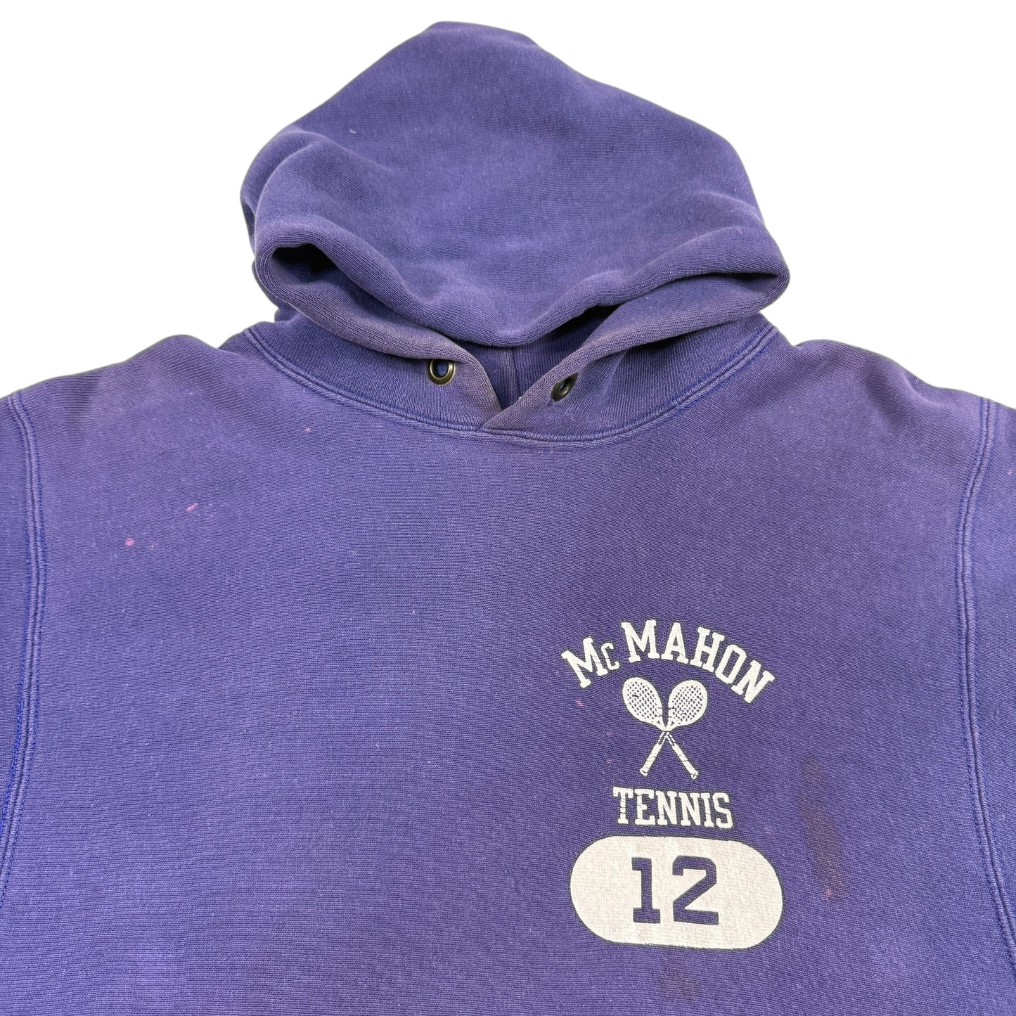 70s Champion Reverse Weave “McMAHON TENNIS 12”  リバースウィーブ フーディー USA製