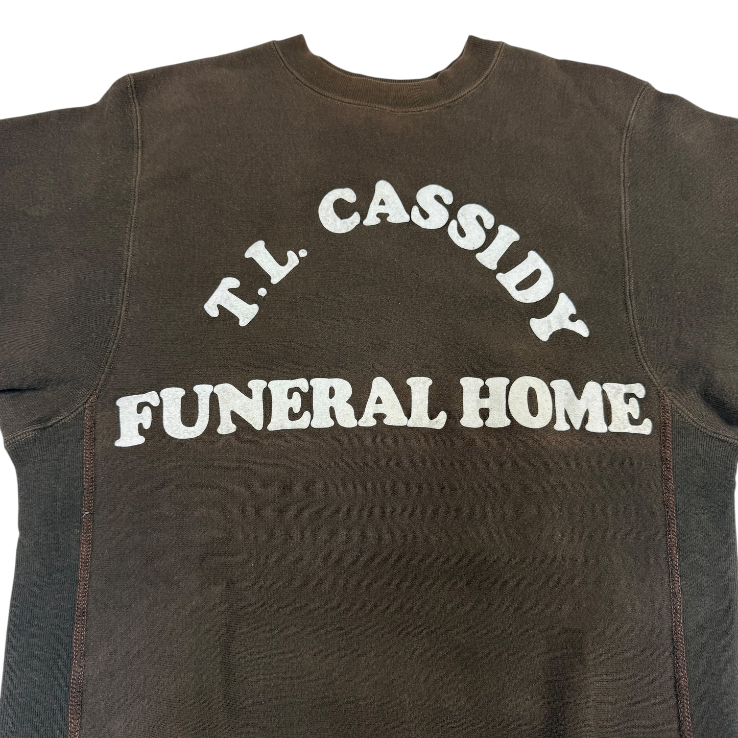 70s Champion Reverse Weave Style “T.L. CASSIDY FUNERAL HOME” Sweatshirt チャンピオン リバースウィーブ